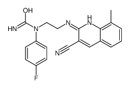 (9CI)-n-[2-[(3-氰基-8-甲基-2-喹啉)氨基]乙基]-n-(4-氟苯基)-脲结构式