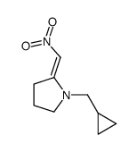 1-(cyclopropylmethyl)-2-(nitromethylidene)pyrrolidine结构式