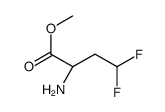 Butanoic acid, 2-amino-4,4-difluoro-, methyl ester, (2S)- (9CI) Structure