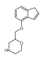 (+/-)-2-[(inden-4-yloxy)methyl]morpholine Structure