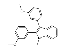 2,3-bis(3-methoxyphenyl)-1-methylindole Structure