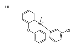 10-(3-chlorophenyl)-10-methylphenoxarsinin-5-ium,iodide结构式