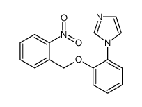 1-[2-[(2-nitrophenyl)methoxy]phenyl]imidazole结构式