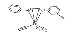 [Fe(CO)3(η-PhCH=CH-CH=NC6H4Br-3)]结构式