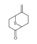 2-methylidene-9-thiabicyclo[3.3.1]nonan-6-one结构式
