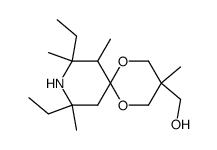 (8,10-Diethyl-3,7,8,10-tetramethyl-1,5-dioxa-9-aza-spiro[5.5]undec-3-yl)-methanol Structure