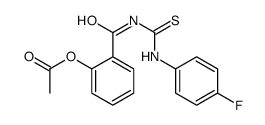 [2-[(4-fluorophenyl)carbamothioylcarbamoyl]phenyl] acetate Structure