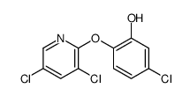 5-chloro-2-(3,5-dichloropyridin-2-yl)oxyphenol结构式