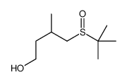 4-tert-butylsulfinyl-3-methylbutan-1-ol结构式