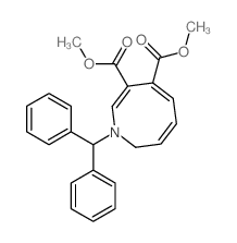 dimethyl (2E,4E,6Z)-1-benzhydryl-8H-azocine-3,4-dicarboxylate Structure