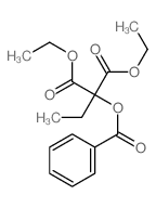 diethyl 2-benzoyloxy-2-ethyl-propanedioate结构式