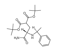 L(-)-N-(α-Methylbenzyl)-γ-carboxyglutaminsaeure-1-amid-γ,γ'-di-t-butylester Structure