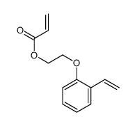 2-(2-ethenylphenoxy)ethyl prop-2-enoate结构式