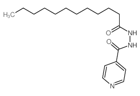 N-dodecanoylpyridine-4-carbohydrazide structure