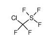 Chlordifluormethyl-trifluor-sulfuran Structure