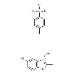 5-chloro-3-ethyl-2-methylbenzoxazolium p-toluenesulphonate结构式