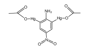 o,o'-diacetoxymercury(II) p-nitroaniline Structure