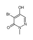 4-BROMO-5-HYDROXY-2-METHYL-2H-PYRIDAZIN-3-ONE structure
