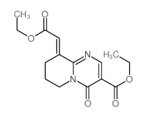 4H-Pyrido[1,2-a]pyrimidine-3-carboxylicacid, 9-(2-ethoxy-2-oxoethylidene)-6,7,8,9-tetrahydro-4-oxo-, ethyl ester Structure