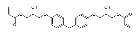 [2-hydroxy-3-[4-[[4-(2-hydroxy-3-prop-2-enoyloxypropoxy)phenyl]methyl]phenoxy]propyl] prop-2-enoate Structure