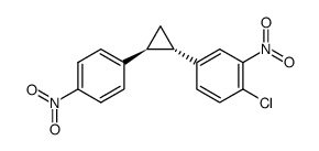 trans-1-(4-Chlor-3-nitrophenyl)-2-(4-nitrophenyl)-cyclopropan结构式