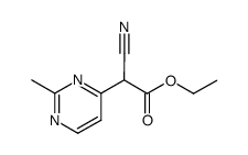 cyano-(2-methyl-pyrimidin-4-yl)-acetic acid ethyl ester Structure