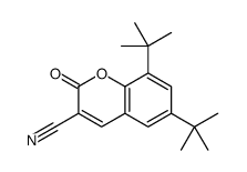 6,8-ditert-butyl-2-oxochromene-3-carbonitrile Structure