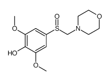 2,6-dimethoxy-4-(morpholin-4-ylmethylsulfinyl)phenol Structure