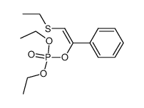 diethyl (2-(ethylthio)-1-phenylvinyl) phosphate Structure