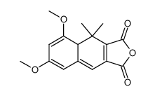 5,7-Dimethoxy-4,4-dimethyl-4,4a-dihydro-naphtho[2,3-c]furan-1,3-dione Structure