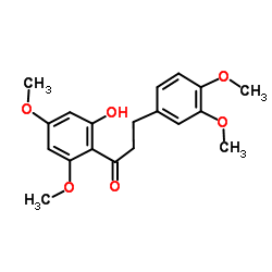 3-(3,4-Dimethoxyphenyl)-1-(2-hydroxy-4,6-dimethoxyphenyl)-1-propanone Structure