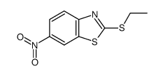 2-(ethylthio)-6-nitrobenzothiazole结构式