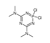 2,2-Dichloro-4,6-bis-dimethylamino-1,3,5,2λ5-triazaphosphorin Structure