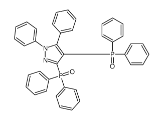 3,4-bis(diphenylphosphoryl)-1,5-diphenylpyrazole结构式