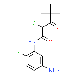 N-(5-amino-2-chlorophenyl)-2-chloro-4,4-dimethyl-3-oxovaleramide Structure