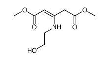 dimethyl 3-((2-hydroxyethyl)amino)pent-2-enedioate Structure