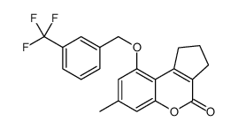 7-methyl-9-[[3-(trifluoromethyl)phenyl]methoxy]-2,3-dihydro-1H-cyclopenta[c]chromen-4-one Structure