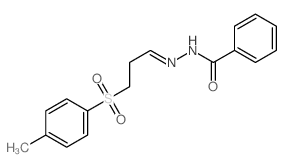 Benzoic acid,[3-[(4-methylphenyl)sulfonyl]propylidene]hydrazide (9CI) Structure