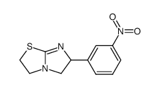 6-(3-NITROPHENYL)-2,3,5,6-TETRAHYDROIMIDAZO[2,1-B]THIAZOLE结构式