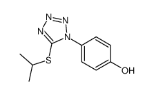 4-(5-isopropylsulfanyl-tetrazol-1-yl)-phenol结构式