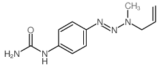 Urea, [4-[3-methyl-3-(2-propenyl)-1-triazenyl]phenyl]- Structure