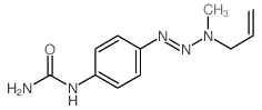 Urea, [4-[3-methyl-3-(2-propenyl)-1-triazenyl]phenyl]- structure