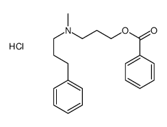 3-benzoyloxypropyl-methyl-(3-phenylpropyl)azanium,chloride结构式