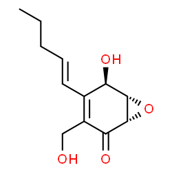 7-Oxabicyclo[4.1.0]hept-3-en-2-one, 5-hydroxy-3-(hydroxymethyl)-4-(1E)-1-pentenyl-, (1S,5R,6S)- (9CI) picture