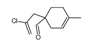 1-(2-Chlor-2-propenyl)-4-methyl-3-cyclohexen-1-carboxaldehyd结构式