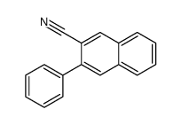 3-phenylnaphthalene-2-carbonitrile结构式