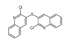 2-chloro-3-(2-chloroquinolin-3-yl)sulfanylquinoline结构式