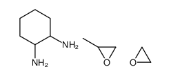 cyclohexane-1,2-diamine,2-methyloxirane,oxirane Structure