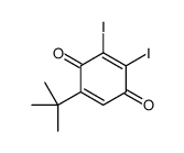 5-tert-butyl-2,3-diiodocyclohexa-2,5-diene-1,4-dione Structure