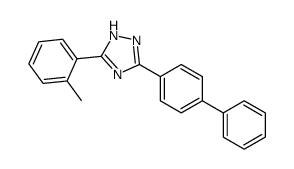 5-(2-methylphenyl)-3-(4-phenylphenyl)-1H-1,2,4-triazole结构式